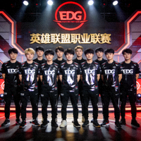 EDG电子竞技俱乐部英雄联盟分部团队合影